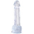 King Cock Doorzichtige Dildo met Ballen 18 cm