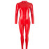Late X Latex Catsuit met Lange Mouwen Rood