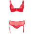 Cottelli Beha met Halve Cups Set Rood Plus Size