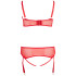 Cottelli Beha met Halve Cups Set Rood Plus Size