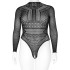 NORTIE Gry Kruisloze Bodystocking Plus Size