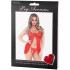 Leg Avenue Romantische Babydoll en G-string-set Rood