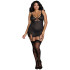 Dreamgirl Plus Size Mesh Jarretel Set