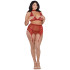 Dreamgirl Plus Size 4-delige Kanten Set