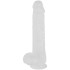 Willie City Classic Frosted Clear Realistische Dildo met Zuignap 24,5 cm