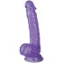 baseks Glitter Purple Balls Dildo met Zuignap 21,5 cm