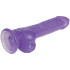 baseks Glitter Purple Balls Dildo met Zuignap 21,5 cm