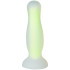 baseks Glow in the Dark Yellow Anale Dildo Medium