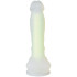 baseks Glow in the Dark Yellow Dildo met Zuignap 21,5 cm