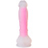 baseks Glow in the Dark Pink Dildo met Zuignap 21,5 cm