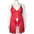 NORTIE Gro Rode Kanten Babydoll Set Plus Size