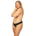 NORTIE Malin Black Orgasm Kruisloze Parel G-string Plus Size