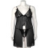 NORTIE Gro Black Kanten Babydoll Set Plus Size