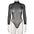 NORTIE Oda Black Leopard Kruisloze Bodystocking