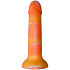 baseks Orange Sunset Siliconen Dildo met Zuignap 18 cm