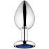 Sinful Blue Jewel Metalen Buttplug Medium