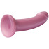 baseks Sparkling Pink Siliconen Dildo met Zuignap 18 cm