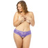 NORTIE Lavender Purple Kruisloze Parel Hipster Plus Size