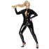 Noir Handmade Catsuit met Rits Plus Size