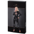 Noir Handmade Catsuit met Rits Plus Size