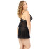 NORTIE Basil Black Babydoll Set Plus Size