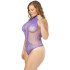 NORTIE Fryd Very Peri Kruisloze Bodystocking Plus Size