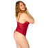 NORTIE Vilja Red Lace Kruisloze Body Plus Size