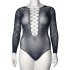 NORTIE Siggy Night Blue Bodystocking Plus Size