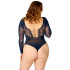 NORTIE Siggy Night Blue Bodystocking Plus Size