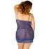 NORTIE Morning Glory Night Blue Babydoll Set Plus Size