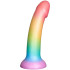 baseks Colour-mix Siliconen Dildo met Zuignap 18 cm