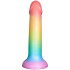 baseks Colour-mix Siliconen Dildo met Zuignap 18 cm