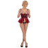 Abierta Fina Red Bustier Set met Halve Cups