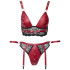 Cottelli Red Bondage BH Set