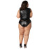 NORTIE Fetish Wetlook Kruisloze Body Plus Size
