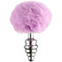 Alive BDSM Line Purple Fluffy Twist Metalen Buttplug Medium