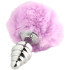 Alive BDSM Line Purple Fluffy Twist Metalen Buttplug Medium