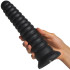 Hismith Black KlicLok Geribbelde Toren Dildo 