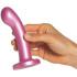baseks Shiny Pink G-Spot Dildo met Zuignap 13,9 cm