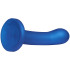 baseks Metallic Blue G-Spot Dildo met Zuignap 14,1 cm