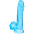 baseks Glow in the Dark Blue Sky Realistische Dildo 20,5 cm