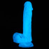 baseks Glow in the Dark Blue Sky Realistische Dildo 20,5 cm