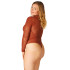 NORTIE Blossom Esme Rust Bodystocking Plus Size