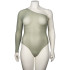 NORTIE Araceae One Sleeve Bodystocking Plus Size