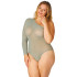 NORTIE Araceae One Sleeve Bodystocking Plus Size
