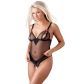 Cottelli Doorzichtige Bodystocking met Openingen op de Borsten