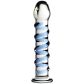 Icicles No 5 Blauwe Glazen Dildo