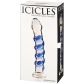 Icicles No 5 Blauwe Glazen Dildo