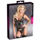 Cottelli Mesh Bodystocking met Jarretelgordel