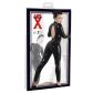 Late X Latex Catsuit met Open Rug